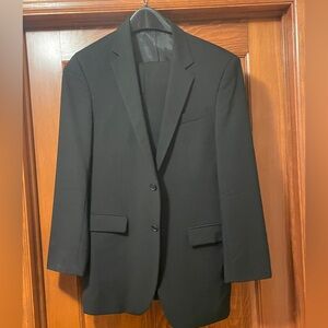 Kenneth Cole black wool suit
